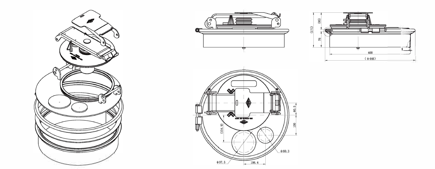 16 inch Manhole Cover Clamp photo